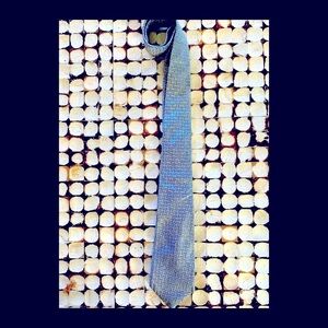 Banana Republic Blue & White Geometric Tie